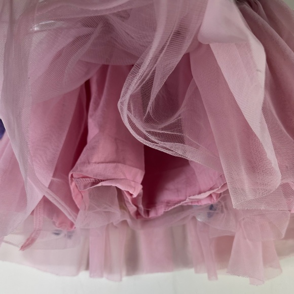 Hanna Andersson Tulle Skirt Tutu Girls Sz 5 5T (110) Pink Embroidered Heart - Picture 4 of 7